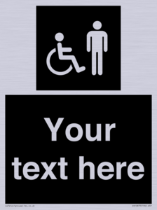 Custom information: black panel disabled and male